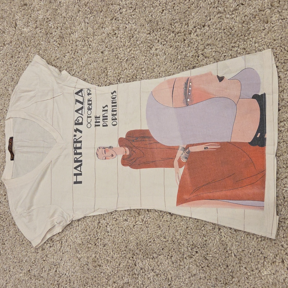 NWOT Trash & Luxury Harper's Bazaar Top Size M